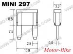 ПРЕДПАЗИТЕЛ 10 А MINI-297-2